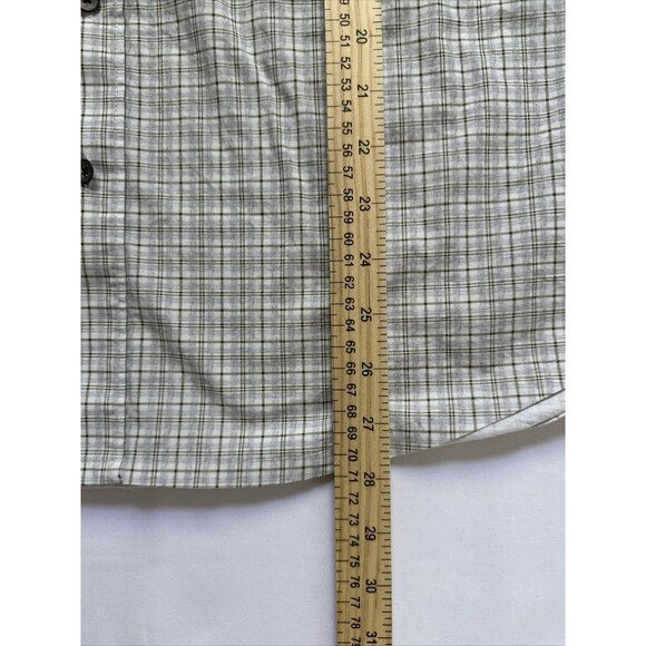 WRK Work Rest Karma Shirt Mens XL Green Blue Reworked Dupplin Button Long Sleeve - Picture 5 of 7